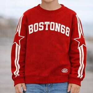 Zara Kids Boston Red Graphic Sweatshirt Size 9-10 (140 cm)
